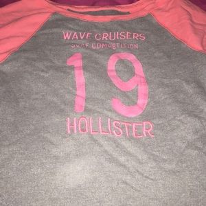 Hollister quarter sleeve sweatshirt